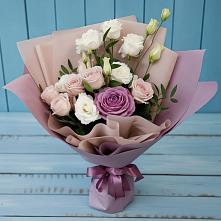 Букет цветов из:  Розы и Лизиантусы #REPLACE_PRED# Атаманской