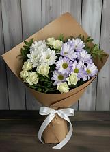 Букет цветов из:  Хризантемы и Розы в Атаманской