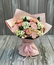 Букет цветов из:  Гвоздики, Розы и Хризантемы в Атаманской
