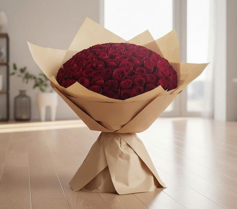 Букет 101 Красная роза в Атаманской