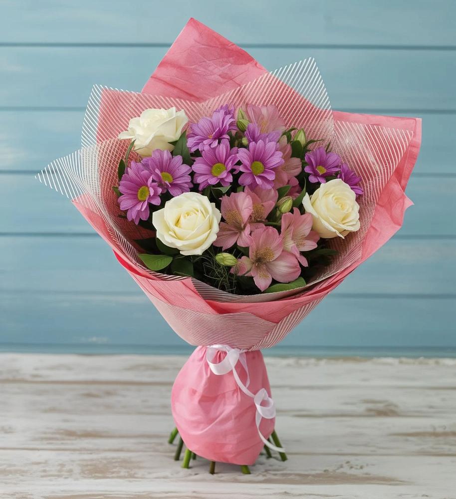 Букет цветов из: Герберы в Атаманской