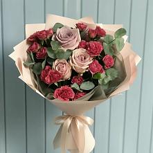 Букет цветов из:  Гвоздики и Розы в Атаманской