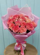 Букет 15 Розовых роз Равель #REPLACE_PRED# Атаманской