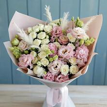 Букет цветов из:  Альстромерии и Розы в Атаманской