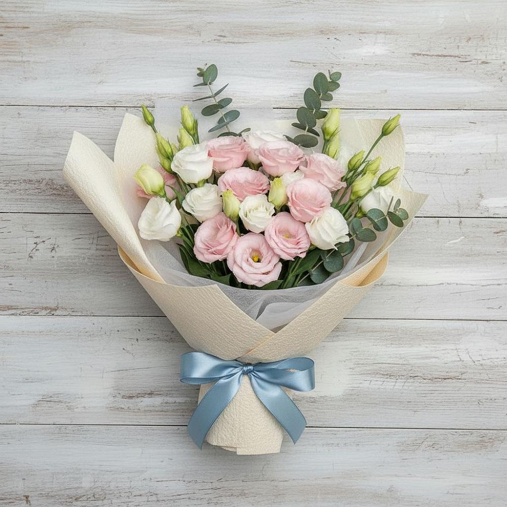 Букет цветов из: Лизиантусы в Атаманской